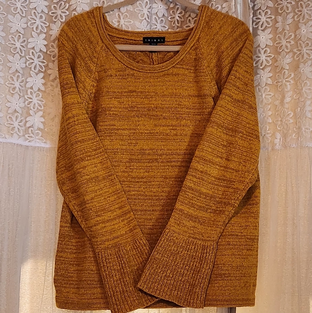 Tribal Gold Marled Crewneck Sweater